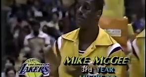 Mike McGee (U of M) - Lakers Showtime Sampler (1983)