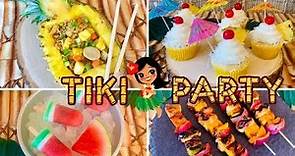 Hawaiian Luau Summer Party Ideas | DIY Tropical Buffet Table