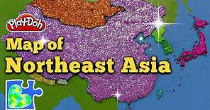Northeast Asia Map: Travel & Learn with a Play-Doh Puzzle Country Quiz!