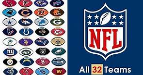 All 32 NFL Teams Logos: A Visual Journey Through Football Excellence!🏈🔍