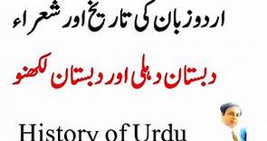 History of Urdu language in Urdu|literature| اردو زبان کی تاریخ |Dabistan e Delhi|Dabistan e Lucknow
