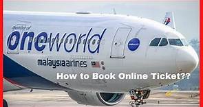 How to Book Online Ticket || Malaysia Airlines A350 || AbedinRC