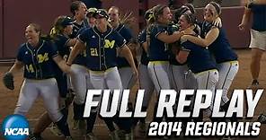 Michigan vs. Arizona State: 2014 NCAA softball regionals | FULL REPLAY