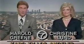 KABC TV Channel 7 Eyewitness News at 4:00 Los Angeles July 9, 1991