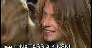 1980s Nastassja Kinski being interviewed