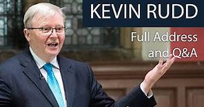 Kevin Rudd | Full Address and Q&A at The Oxford Union