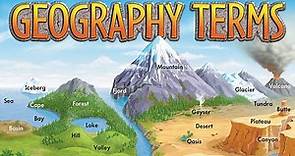 Important Geographical Terms Features Landforms Of Earth