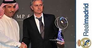 Mourinho recibe el premio Globe Soccer al mejor entrenador del mundo de 2012