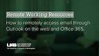 How to remotely access email through Outlook on the web and Office 365