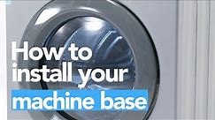 How to Install the Base and Pedestal on Your Washing Machine | Crossover 2.0 by Wascomat