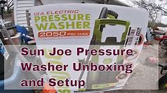 New Sun Joe 2050 Pressure Washer Unboxing and Setup