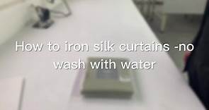 How to iron silk curtains
