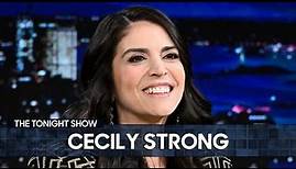 Cecily Strong Spills on Her SNL Departure and Why She Displays Wigs in Her Home | The Tonight Show