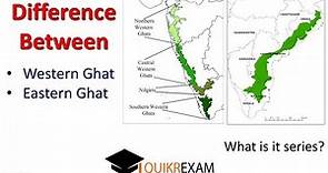 What is the difference between western ghat and eastern ghat