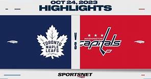 NHL Highlights | Maple Leafs vs. Capitals - October 24, 2023