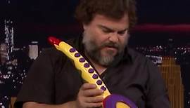 @Jack Black performs his legendary Sax-A-Boom! #FallonFlashback #JackBlack