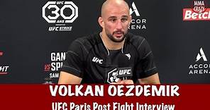 Volkan Oezdemir says Khamzat Chimaev brings intensity to the camp, TKO win Bogdan Guskov | UFC Paris