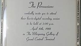 The Persuasions - Live In The Whispering Gallery Of Grand Central Terminal