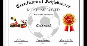 How to easily make a certificate of achievement award with MS Word