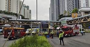 【交通意外】深水埗貨車與巴士相撞　兩司機受傷送院 - 香港經濟日報 - TOPick - 新聞 - 社會