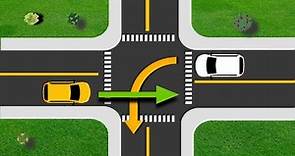 Which Car Should Pass The Intersection First | Right of Way Rule | Driving tips.