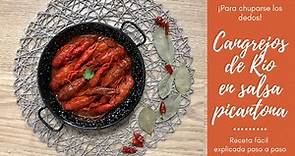 Cómo cocinar CANGREJOS DE RÍO EN SALSA🦞 ¡Picantones y Deliciosos!
