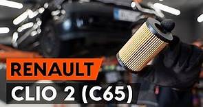 Come sostituire filtro olio motore e olio motore su RENAULT CLIO 2 (C65) [VIDEO TUTORIAL DI AUTODOC]