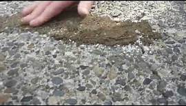HOW TO: Apply & Match crack filler to exposed aggregate driveway