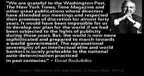 Rockefeller - New World Order Quotes
