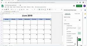 How to Create a Dynamic Monthly Calendar in Google Sheets - Template Provided