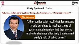 M-04. Evolution and Shifts in Party System: Dominant Party System, its Breakdown