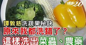 譚敦慈教洗蔬果秘訣  原來用小蘇打、鹽巴、醋都錯了！|健康2.0