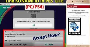 How to Link KONAMI ID in PES (PC/PS4)