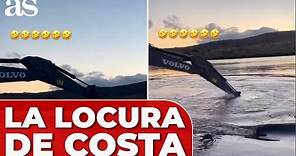 La ÚLTIMA locura de DIEGO COSTA con su amigo y una EXCAVADORA de por medio