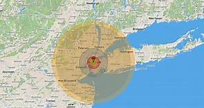Map Predicts The Impact On 3 Major U.S. Cities If Hit By Nuclear Bomb