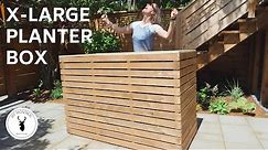 DIY slatted planter box // raised garden | with plans