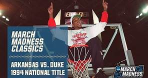 Arkansas vs. Duke: 1994 National Championship | FULL GAME