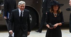 Carole and Michael Middleton arrive for Queen Elizabeth's funeral