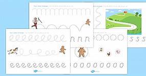 The Gingerbread Man Pencil Control Worksheets