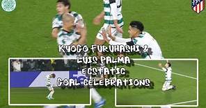 Kyogo Furuhashi & Luis Palma Ecstatic Goal Celebrations - Celtic 2 - Atletico Madrid 2