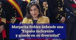 Margarita Robles pide consenso de Estado en Defensa y muestra su apoyo a la Guardia Civil