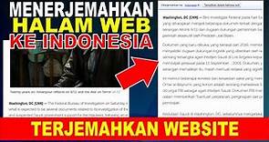 Menerjemahkan Halaman Website Menjadi Bahasa Indonesia