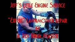 Jeff's Little Engine Service Advertisement - Lawnmower and Equipment Repair and Service Tutorials