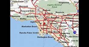 map of Los Angeles California