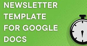 Google Docs tutorial: How to create a newsletter (printed or email) using a template (2023)