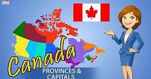 Learn Canada Provinces And Capitals | Canada Country Map | Territories Of Canada