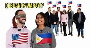 Can Americans Identify All These Different Filipino Languages?