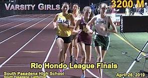 2019 TF - Rio Hondo Finals - 3200 Meter Run (Varsity Girls)