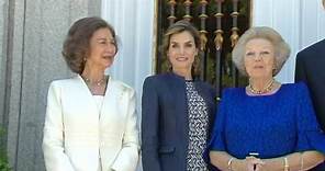 Almuerzo ofrecido por SS.MM. los Reyes a S.A.R la Princesa Beatrix, en el Palacio de la Zarzuela