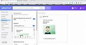 How to add an image to your Yahoo email signature with Img.vision